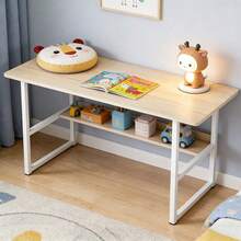 Computer Desk, Office Desk, 80*40*72 Cm, Modern Style, For Study, Bedroom, Living Room, Wood/Rustic Brown - Wood - View 5