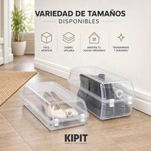 Transparent Stackable PP Plastic Shoe Box With Hinged Lid And Ventilation Holes For Closet Organization And Footwear Protection, Multiple Sizes - 查看 7