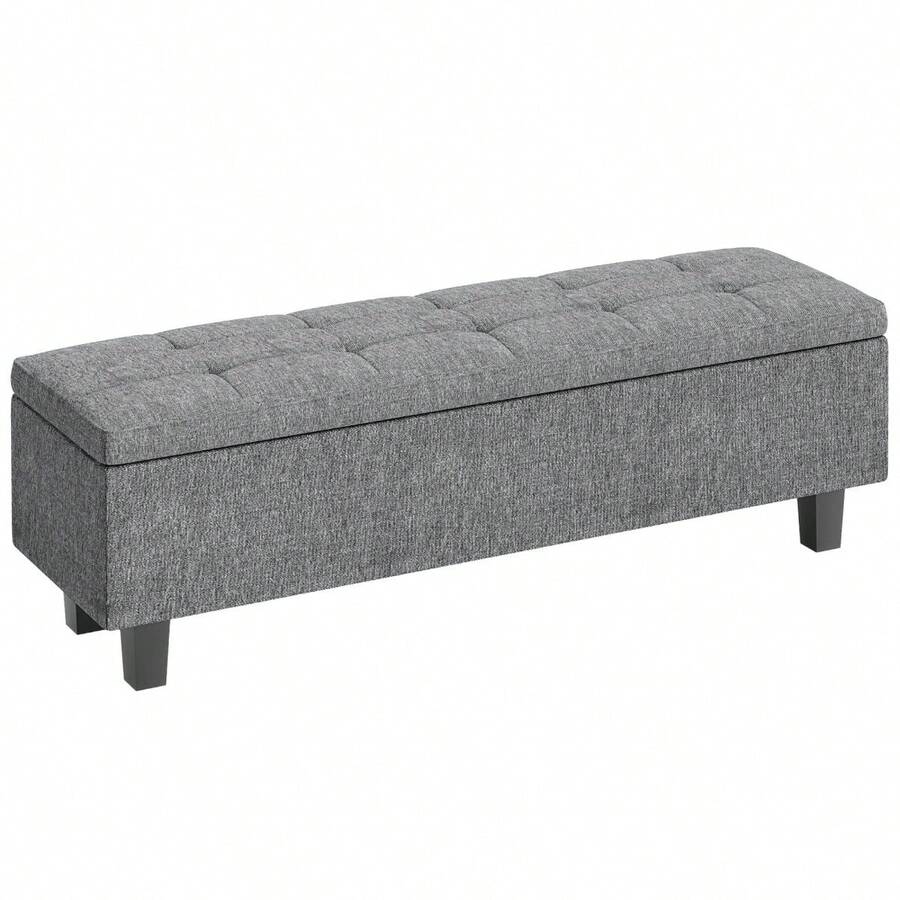Storage Benches - 다크 그레이 + 린넨 - 보기 1