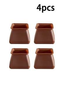 4/10/20 Sets Of Silicone Chair Leg Covers, Furniture Foot Pads, Made Of Plastic, Non-Slip Rectangular Floor Protectors, Suitable For Hardwood Floors, Anti-Scratch Floor Protectors, Rectangular Floor Protectors, Non-Slip Chair Pads, Simple Furniture P - Multicolor - View 13