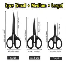 Multifunctional Black Stainless Steel Handmade Scissors, Smooth And Sharp Blade, Practical And Durable Manual Scissors, Suitable For DIY Art Creation, Office Desk Use, School Learning And Various Home Cutting Scenarios - Multicolor - View 13