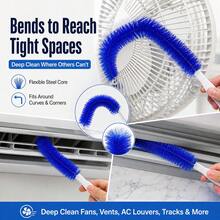 Fan Cleaning Brush Set, Flexible Dusting Brush For All Types Of Electric Fans, Reusable; Ultra-Fine Fiber Brush Head For Cleaning Air Conditioners, Home And Car Vents, Curtains, Blinds, Etc. - Multiple Styles - View 2