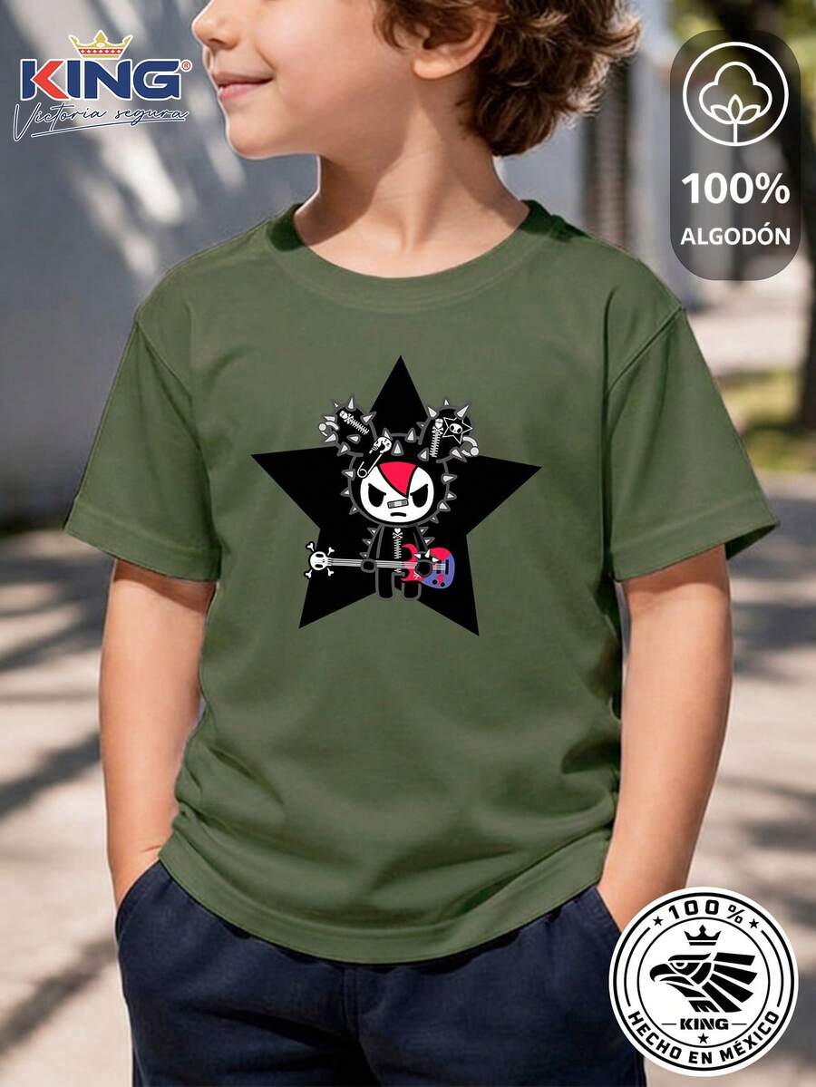 TOKIDOKI Tween Boys T-Shirts - Army Green - View 1