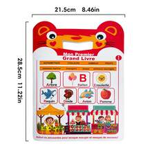 Lachilly French Alphabet And Numbers Learning Book, Multi-Theme Early Learning Activities, Interactive Learning Supplies,Classroom Resources Study Aids - French Letters & Numbers Learning - View 4