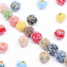 23/53/103 Pieces Of Mixed-Color Long Curly Plush Jewelry, Durable Polyester Pendant, Suitable For DIY Beading Pens, Necklaces, Bracelets, Etc. - Assorted Colors - View 3