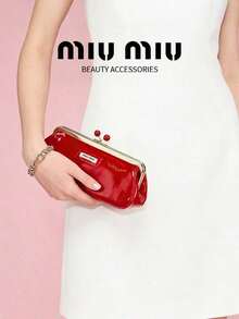 Miu Miu 優雅時尚大容量單肩包，適合通勤、旅行，生日與節日禮物 MIUMIU-GIFT-2 - 紅色 - 查看 5