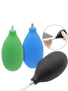 1件/3件裝 便攜式橡膠氣吹球 附擠壓式噴嘴，相機鏡頭、手錶、手機、鍵盤、主機板、平板電腦清潔除塵吹球，強勁氣流，適用電子設備維修與保養 - 升級款 - 查看 3