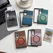 1pc Popular Magnetic Business Foldable Phone Case, Lightweight, Shockproof, Anti-Slip, Smart Phone Case With Wireless Charging Hole, Phone Case, Multiple Colors Available, Gift For Boys, Gift For Girls, Back To School Gift, Foldable Phone Case, Fashionable Phone Cover, Designed To Protect Foldable Phones, Suitable For Galaxy Z Fold8, Galaxy Z Fold8Ultra - Multicolor - View 6