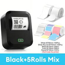 Marklife X2 Portable Thermal Printer Wireless Bluetooth Multifunctional Printer Suitable For Office Labels Stickers Label Maker - Black - View 11