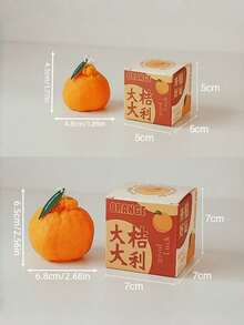 1PC Orange Scented Candle Is Perfect For Tabletop Decoration, As Well As Home Decor And Birthday Candles. It's Also Suitable For Parties, Wedding Season, Wedding Favors, And Other Holiday Decorations, Making It A Wonderful Gift For Loved Ones - Orange Candle - View 3
