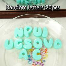 20pcs-Q Versi Manik Huruf Akrilik Lubang Besar Manik Huruf DIY Rantai Ponsel Wanita Gantungan Kunci Aksesoris Dekoratif Manik-manik - Huruf-huruf Inggris acak versi Q - View 11