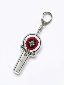1pc K-POP Light Stick Keychain, Mini Acrylic Light Stick Keychain, Monster/NEW Jeans/TWICE/EXO/TXT, Perfect Gift For Fans, Convenient To Carry And Collect, K-POP Light Stick Keychain, Gift, MOA Keychain, Carat Merchandise, Stay Accessories, TWICE/Once Gift, Light Stick, ARMY Collectibles - Multicolor - View 9
