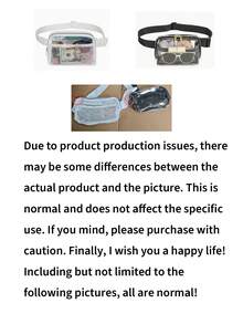 Lulu Style PVC 透明塑料化妝包，戶外運動跑步手機收納袋，中性多功能斜挎包 - 彩色 - 查看 12