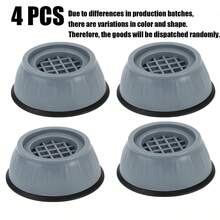 4pcs Shock-Absorbing Washing Machine Support Pads, Noise Reduction Anti-Slip Rubber Washing Machine Feet Pads, Anti-Displacement Washing Machine Shock Absorber, Washing Machine Stabilizer - Multicolor - View 16