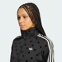 Jaket Kasual Adidas FB TT Classic Satin Polka Dot Funnel Neck KV1166 - Hitam - View 5