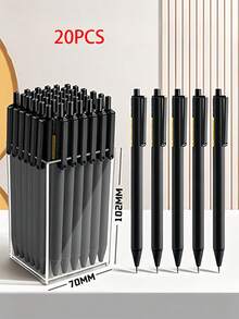 Aesthetic Retractable Gel Pens With Smooth Flow Sturdy Click Silent Pens For Teens Light Retractable Ballpoint Pen To Take Notes Back To School Supplies Pencil Case Pens Stationery Set For Teacher Classroom Essentials Teachers Office Supplies ﻿ - Ballpoint Pen - View 13