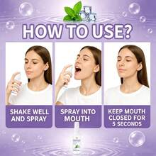SUMIFANG Probiotic Oral Spray, Contains Multiple Plant Extracts, Balances Oral Environment, Spray After Dating, Gathering Or Heavy-Flavored Meals To Refresh Breath, Portable Breath Freshening Spray, 50ml - Mint - View 9