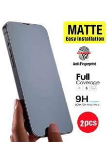 2pcs - Matte Ceramic Screen Protector, Compatible With IPhone 18 Pro Max/17 Pro Max/17 Air/16 Pro Max/16 Plus/16E/15 Pro Max/14 Pro Max/13 Pro Max/13 Mini/12/11. Reduces Glare, Easy Installation, Soft Film Material, Scratch-Resistant, Bubble-Free, High Definition Clarity, Anti-Fingerprint. Suitable For Tech Enthusiasts, Students And Phone Accessory Users, Compatible With Phone Cases. - Clear - View 42