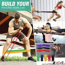 5pcs Muscle Training Resistance Bands, Suitable For Strength Training & Muscle Shaping, Functional Training, Portable & Multi-Scenario Use - Multicolor - View 6