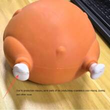 1pc Large Size Realistic Roasted Turkey Slow Rebound Squeeze Toy, Soft TPR Material, Adult Anxiety Relief Stress Relief Toy, Children's Fun Decompression Toy - Multicolor - View 9