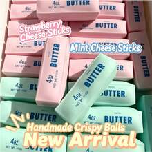 Handmade Soft Butter Stick Squishy Ball Building Block Style Slow Rebound Stress Relief Toy Finger Squeeze Pressure Relief Item - Multicolor - View 1