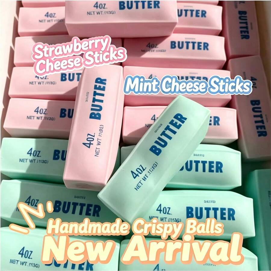 Handmade Soft Butter Stick Squishy Ball Building Block Style Slow Rebound Stress Relief Toy Finger Squeeze Pressure Relief Item - Multicolor - View 1