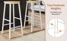 Bar Cart With 2 Stools - White MDF+Metal - 白色 - 查看 4