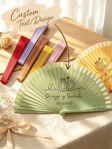 Spanish Wooden Fan - Colorful