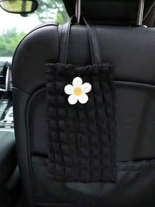 1pc Car Tissue Box, Car Seat Tissue Holder, Car & Home Dual-Use Tissue Decorative Bag, Hanging Tissue Bag, Car Storage Organizer - A - View 19