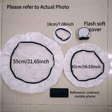 2pcs Soft White Diffuser Softbox, Can Soften Light Output, Suitable For Studio Strobe Reflector, Portrait Photography, Product Photography And Video Shooting - View 11