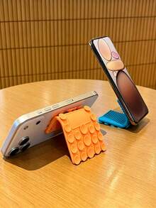 Multifunctional Suction Cup Phone Stand, Foldable Soft Silicone Phone Holder, Multi-Angle Adjustable, Stable Anti-Slip, Flexible Tablet Slouchy Bracket, Portable Desktop Stand, Space-Saving, Suitable For All Smartphones And Tablets, Home Office Decor, Back To School - Multicolor - View 8