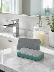 Commercial/Industrial Descaling Cleaning Brush Set, Multi-Functional Cleaning Tool, Suitable For Bathroom Glass, Mirrors And Shower Tiles, Powerful Scrubbing To Remove Water Stains, Streaks And Limescale, Also Suitable For Windows And Sinks - Multicolor - View 3
