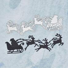 1pc Christmas Metal Cutting Die, Suitable For Scrapbooking And Handmade Crafts, DIY Embossing Template, Handmade Greeting Cards And Gift Card Making Tool - Christmas - View 7