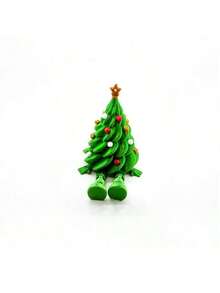 New 3D Printed Christmas Cute Desktop Ornament Christmas Tree Colorful Articulated Movable Shape Gift Decoration - Multicolor - View 7