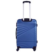Well Home 4-Piece Hard-Shell Luggage Set ABS, Electric Blue Colour, Multidirectional Wheels, Combination Lock - Electric Blue - View 9