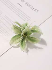 1pc Handmade Petal Fashion High-End Hair Clip - 66253 Green - View 3