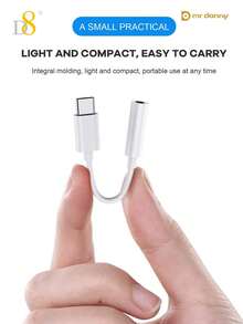 D8 USB Type C 轉 3.5mm 母耳機插孔轉接頭，數位解碼 USB C 轉 Aux 音訊轉換器，90 度彎曲便攜式耳機轉接頭，相容 iPhone 17/16/16 Pro/16 Pro Max/16e/15/15 Pro/15 Pro Max/14/13/12 Pro Max、Galaxy S24/S23/S23+/S22/S21 Ultra、Pro 2024/2023、Pixel 8/7、Pro、Nova、1+12，即插即用 TPE 立體聲音訊轉接頭 - 彩色 - 查看 10