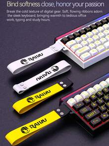 RAIKU Wired RGB Backlit 68-Key Keyboard, Compact Portable 60% Layout Keyboard - View 7