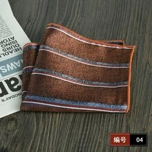 1pc Solid Color Men's Pocket Square, Suit Formal Business Executive Foldable Dense Hem Square Jacquard Woven 23cm New Style - Multicolor - View 8