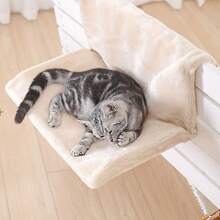 4-Season Hanging Cat Hammock, Radiator Cat Bed, Comfortable Soft Removable Washable Cat Hammock For Sleeping, Suitable For Cats Up To 12kg, Applicable To Stairs, Railings, Windows And More - 45*30*24.5cm - View 10