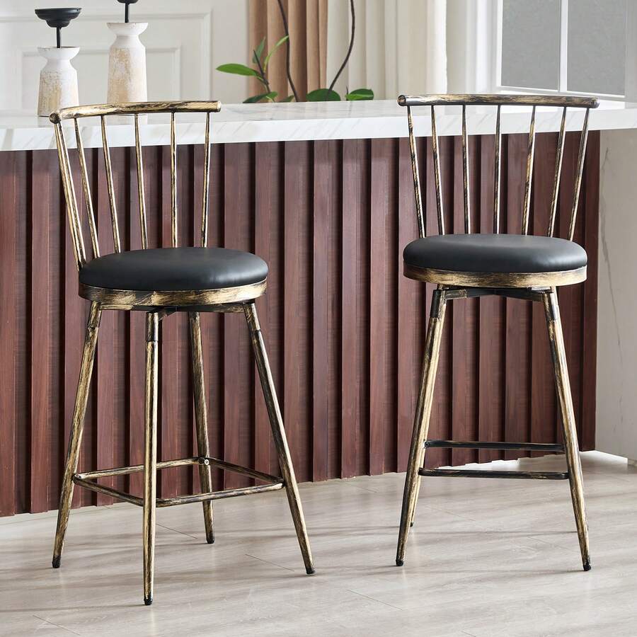 Bancos de bar - Preto - Ver 1