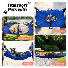 Large Dog Stretcher With Handles & Safety Strap,Emergency Transport Stretcher For Dogs Cats, Portable Foldable Pet Rescue Stretcher 47L X29W Inch,121lbs Capacity - Default - View 3