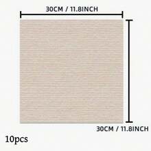 10pcs/Set Self-Adhesive Square Floor Carpet Tiles, Easy Tear & Easy Stick Non-Slip Floor Stickers, Aluminum Foil Backing, No Residue, Customizable Layout, Suitable For Bedroom, Living Room, Kitchen, Office - Solid Color - View 14