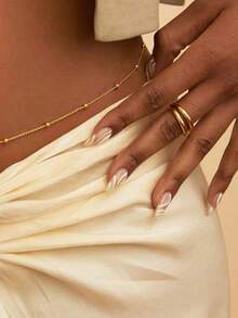 Women's Fashion Beaded Waist Chain, Beach Bikini Accessory - Gold - View 3