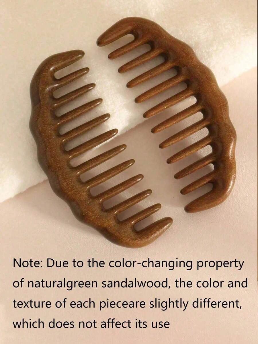 1pc Sandalwood Massage Comb Wooden Comb Multi-Functional Comb Neck Massage Head Massage Suitable For Hair Care Applicable To All Hair Types Daily Hair Care Essential Daily Hair Care Back To School Travel Hair Comb