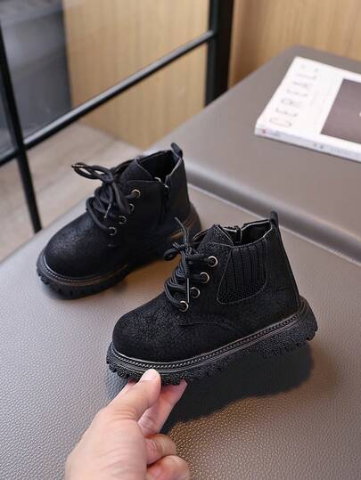 1 Pair Kids New Soft Sole Boots, Comfortable & Stylish For Boys