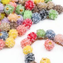 23/53/103 Pieces Of Mixed-Color Long Curly Plush Jewelry, Durable Polyester Pendant, Suitable For DIY Beading Pens, Necklaces, Bracelets, Etc. - Assorted Colors - View 8