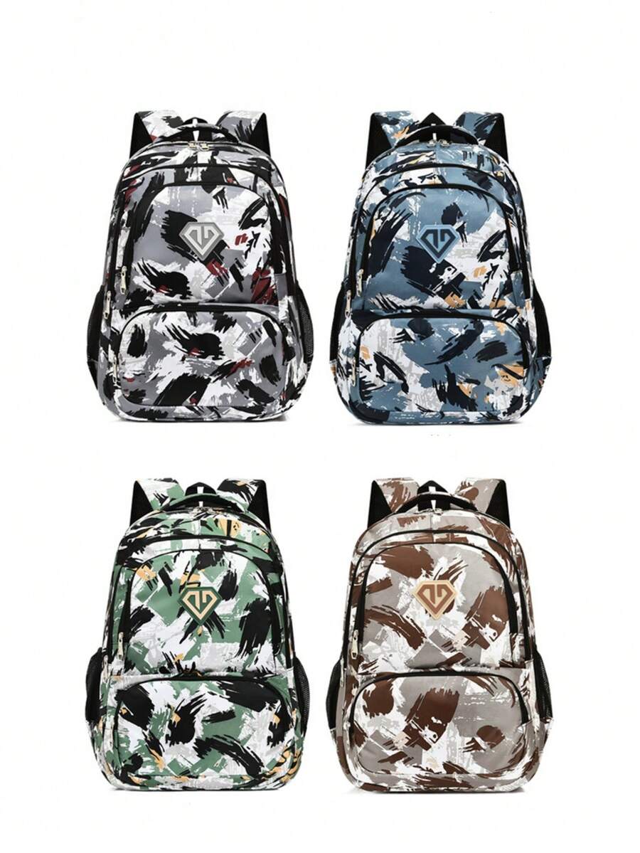 2026 Summer New Outdoor Travel Camouflage Pattern Lightweight Large Capacity Casual Oxford Cloth Backpack - Multicolor - View 1
