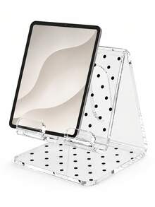 Stand Ponsel Akrilik Transparan Polka Dot Baru - Desain Alas Anti Selip, Port Pengisian Daya Terpisah; Cocok Untuk Kelas Online di Asrama, Belajar di Meja, Menonton Film, Streaming Langsung, Kantor dan Kamar Tidur; Kompatibel Dengan Semua Smartphone dan Tablet Kecil, Penting Untuk Mahasiswa di Musim Kembali ke Sekolah. - Beraneka warna - View 4