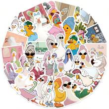 54 Buah Stiker Angsa dan Bebek Lucu untuk Kamar Mandi, Stiker Bebek untuk Ponsel, Laptop, Koper, Buku Catatan, dan Skateboard - MultiWarna - View 4